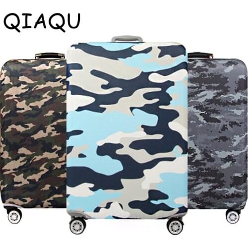 Generic Camouflage Elastic Luggage Cover Waterproof Suitcase Protector Case Travel Accessories Luggage Dust Cover Apply to 18-32