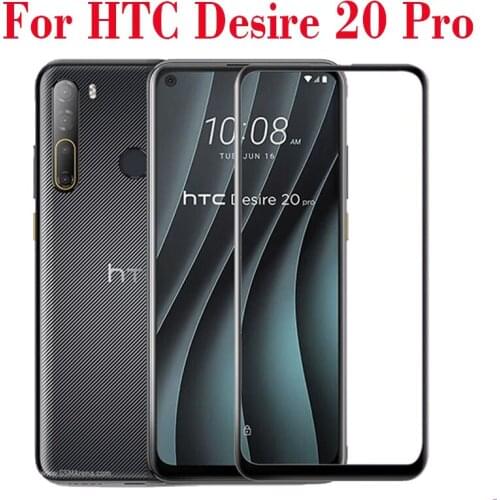 2PCS 3D Tempered Glass For HTC Desire 20 Pro Full Screen Cover 9H Explosion-proof Screen Protector Film For HTC Desire 20 Pro