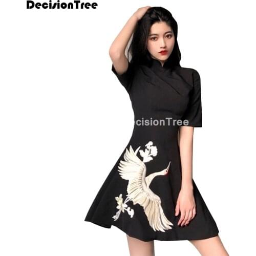2021 chinese dress qipao lady vintage cheongsam qipao women dress elegant print flower vestidos traditional cheongsam dress