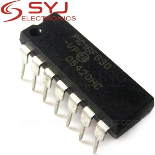 1pcs/lot PIC16F630-I/P PIC16F630-I PIC16F630 16F630 DIP-14 In Stock