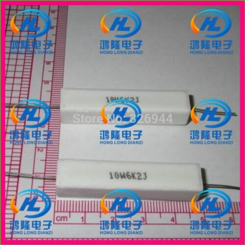 10pcs/lot) 10W 6.2K ohm +/-5% / 10W 6K2J ohm 5% / 10W 6.2KRJ
