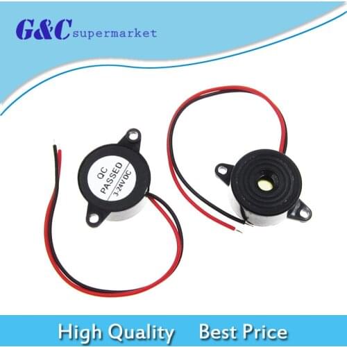 2PCS DIY DC3-24V SFM-20 Continuous Sound Electronic Alarm Buzzer 23mm
