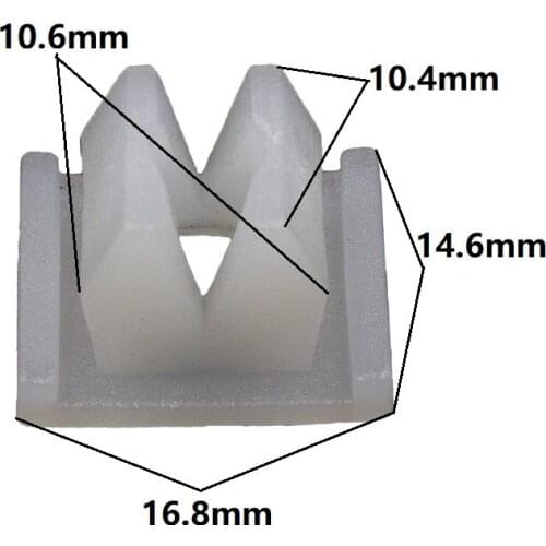 30x Car Grille Headlamp Marker Fender Nut Grommet Screw Clips