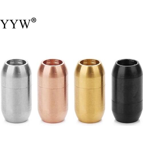 5pcs Stainless Steel Magnetic Clasps For Diy Leather Bracelets Rope Charms Connector Buckle Jewelry Making Findings Accessories