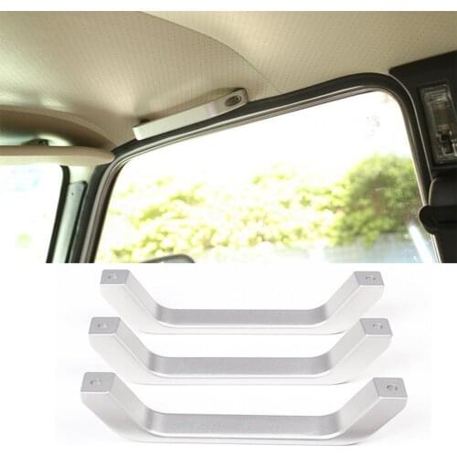 80% HOT SALES!!! 3Pcs Car Roof Handle Trim Polishing Fine Workmanship Metal Car Roof Handle Decor Cover Trim for Lada Niva