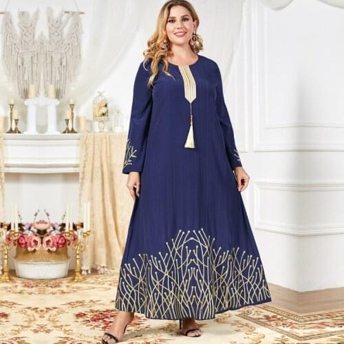Dashiki African Dresses For Women Dubai Abayas Modest Maxi Dress Moroccan Djellaba Long Sleeve Muslim Kaftan Islamic Clothing