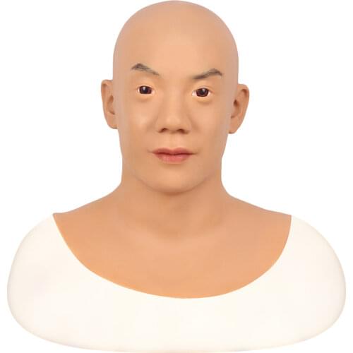 Beth Asian Young Men Realistic Soft Silicone Male Mask for Masquerade Halloween Cosplay Crossdresser Drag Queen Transgender