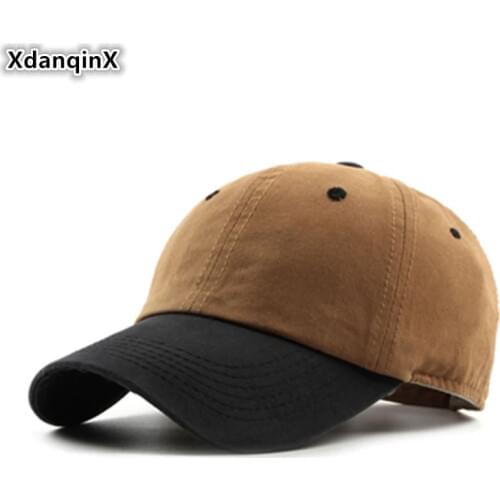 XdanqinX Unisex Adjustable Size Cotton Baseball Caps For Adult Men Women Ventilation Fashion Snapback Bone Couple Hat Dads Cap