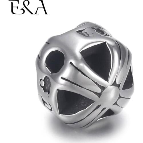 4pcs Stainless Steel 2.5mm Bead Spacer for Beaded Bracelet Jewelry Making DIY Small Hole Spacer Charms Accessories Supplies