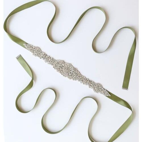 Handmade Beads Wedding Belt Gold Crystal Bridal Sash Rhinestones Bridal Belt Sash For Wedding Porm Gown Bridal Accessories 2020