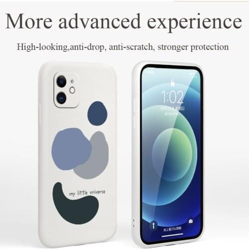 Smiley Asteroid Phone Case For iPhone 12 Pro Max 11 X XS XR XSMAX SE2020 8 8Plus 7 7Plus 6 6S Plus Silicone Cover