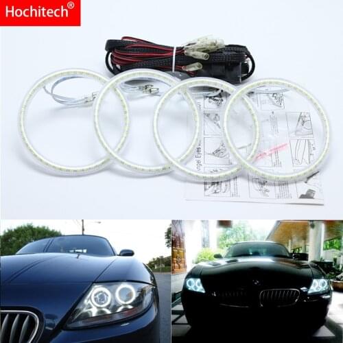 For BMW Z4 E85 E86 2002-2008 Ultra bright SMD white LED angel eyes 2600LM 12V halo ring kit daytime running light