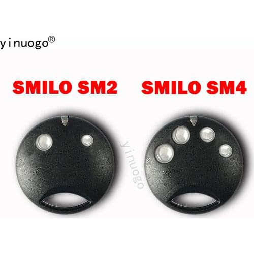 For SMILO SM2 / SMILO SM4 Remote Control Garage Door Command 433.92mhz Rolling Code Gate Opener SMILO 2 Wireless Transmitter Key