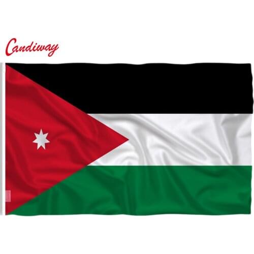 Jordan Flag Banner 3*5 feet National flag for Festival Home Decoration banner star type