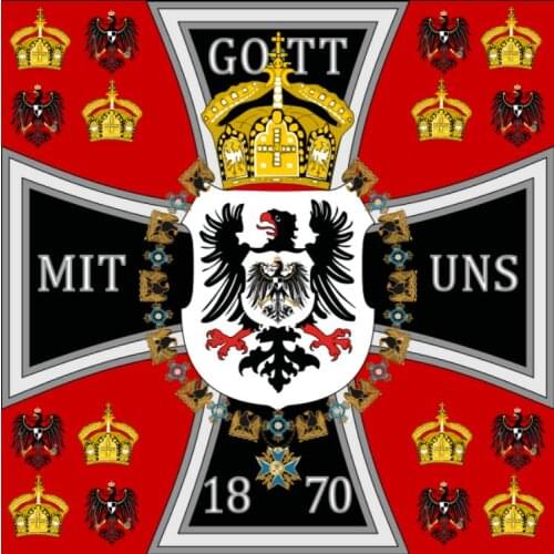 The King of Prussias Standard 1871 Prussia Prussian Flag 3 x 3 FT 90 x 90 cm Germany Flags Banners