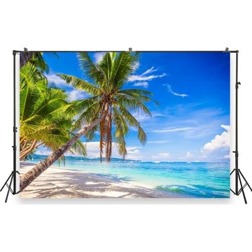 HUAYI Photo Background Newborns Baby Birthday Photography Backdrops Seaside Beach Party Custom Studio Photobooth BackdropXT-7189