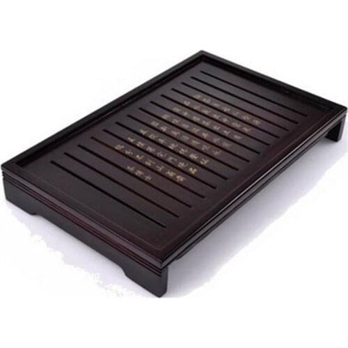 Chinese Kung Fu Tea Set Natural Solid Wooden Tea Tray Rectangular Wood Traditional Puer Tea Tray Home tea table Teaware