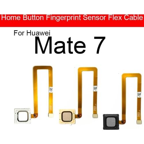 Back Home Button FingerPrint For Huawei Ascend Mate 7 Mate7 MT7-TL10 Sensor Touch ID Fingerprint Flex Ribbon Repair Replacement