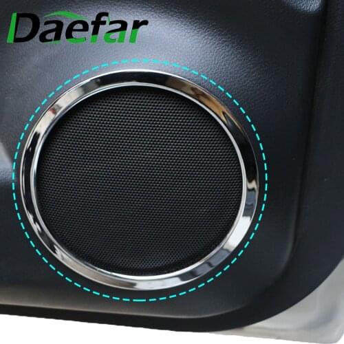 4Pcs For Nissan X-Trail Xtrail Rogue T32 2013 - 2017 Car Door Sound Stereo Audio Cover Trim Ring ABS Tweeter Speaker Cover