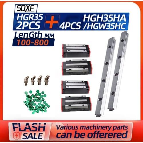 Linear guide HGR35--100mm-Lengthen，two guide rails and four sliders HGH35HA/HGW35HA, factory direct sales