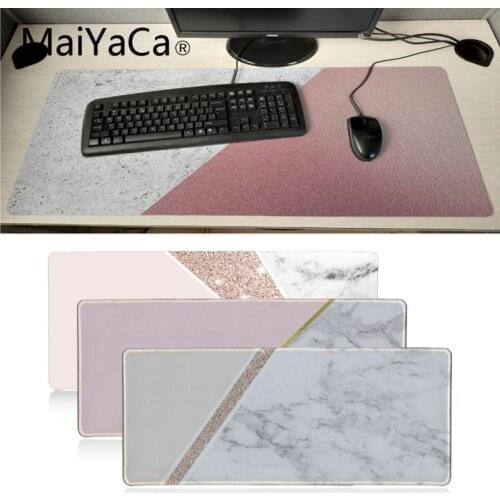 Maiyaca pink marble Office Mice Gamer Soft Mouse Pad Gaming Mousepad For PC Laptop Notebook large mouse pad gamer desk pad