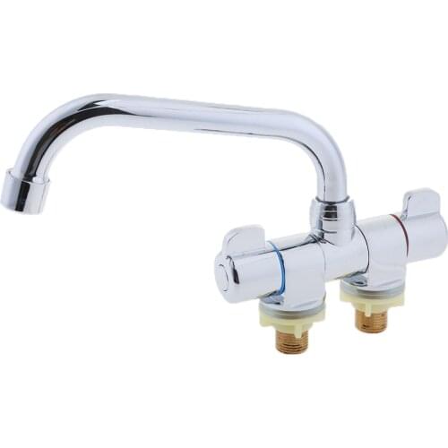 Marine RV 360° Rotation Hot Cold Water Mixer Tap Bathroom Basin Faucet #003