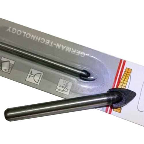 4 pcs 4/6/8/10mm Glass Marble Porcelain Spear Head Ceramic Tile Drill Bits Set Spade Drill Bit