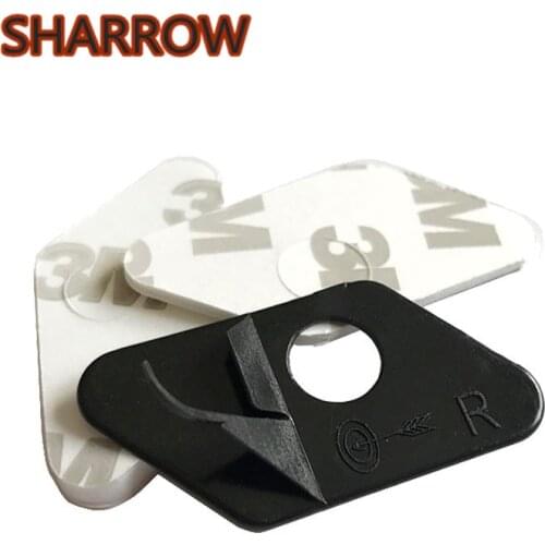 12PCS Archery Arrow Rest Plastic Stick On Arrow Rest Black Left/Right Hand For Recurve Bow Training Shooting Hunting Accessories