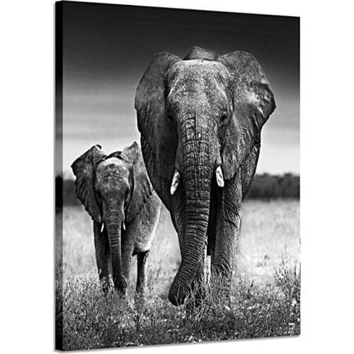 Full square Diamond Embroidery elephant baby and mom diamond painting Animal picture Diamond Mosaic Needlework home Decor art