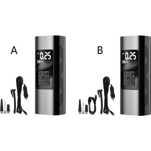 130Psi/6000mAh Portable Air Compressor Multifunctional Air Pump Tire Inflator with Bright Emergency Flashilight W91F