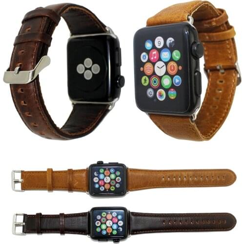 For Apple Watch Genuine Leather Band Wristband For iWatch Series 1/2 Replacement Strap 42mm 38mm Accessories