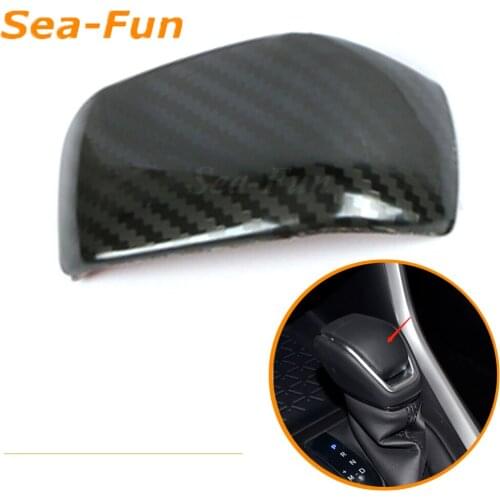 Car Gear Shift Lever For Toyota RAV4 2019 2020 2021 Knob Handle Cover Trim Sticker Carbon Fibre Inner Accessories Styling