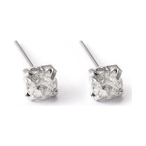 Fashion Punk Simple Round Earrings For Women Ear Stud Earrings Fine Jewelry Geometry Crystal Rhinestone Earrings SP-60