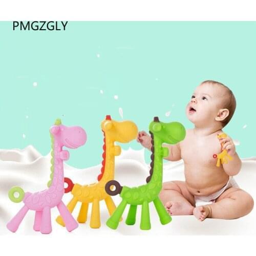 Baby Teeth Glue All Silica Cartoon Deer Teeth Glue Molar Toys Silica Gel Teeth Glue