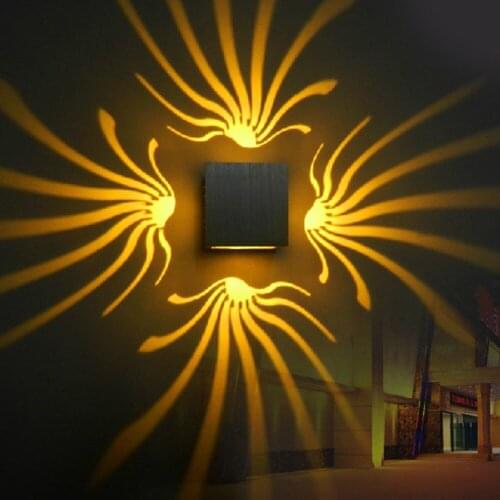 Modern Led Wall Light Aluminum Luminaire Wall Sconce Light For Home Club Ktv Bar Decoration Atmosphere Lamp Rgb With Controller