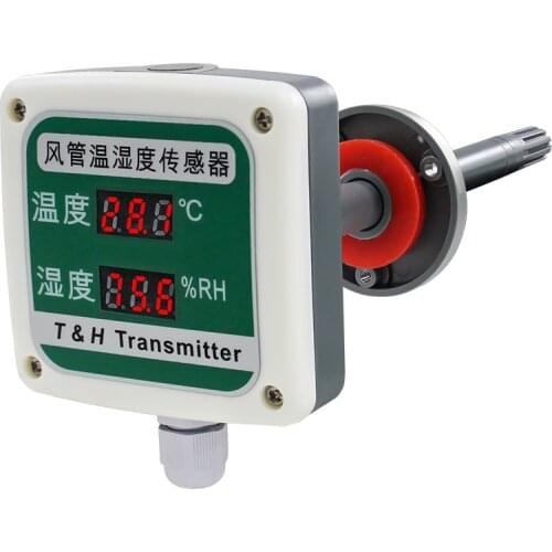 LED 4-20MA Air duct temperature and humidity sensor SD3710M