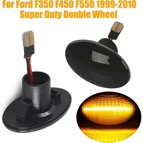 LED Front Rear Side Fender Marker Light Amber & Red Lamp Canbus Error Free For 1999-2010 Ford F350 F450 F550 Super Duty