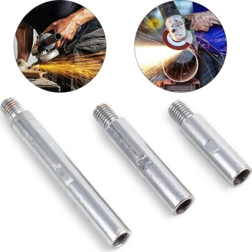 Alloy Steel 75/100/140mm Angle Grinder Extension Rod M14 Thread Adapter Lengthen Bar For Polishing Pad Grinding Connection