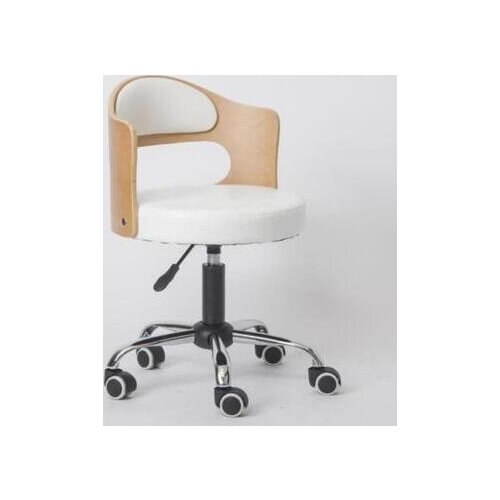 Lift swivel chair with solid wood back and multi-function makeup and hairdressing chair