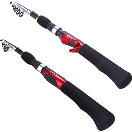 High-quality 99% carbon fiber 1.6M High mobility portable shrinkage rotary sea rod bait short fishing rod Free shipping sale