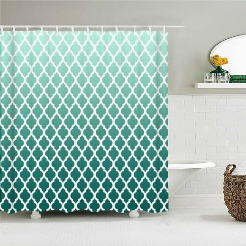 Scandinavian style art geometric printing shower curtain bathroom decoration home decoration