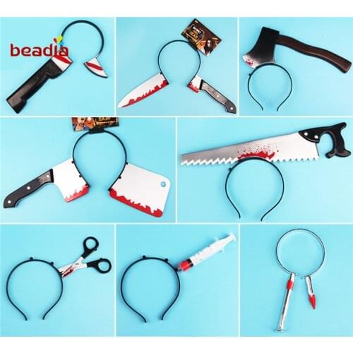 1Pcs/bag Scary Halloween Props Party Supplies Joke Prank Toys Comedy Magic Retractable Adult Child Party Hat Prank Props