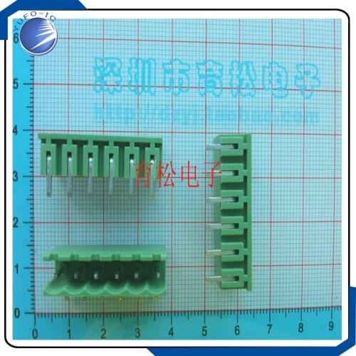 10PCS/LOT The curved needle socket 2EDGK 5.08 6P 300V10A connector plug type connection terminal 10