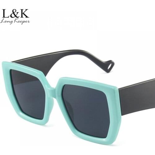 2020 Vintage Fashion Square Sunglasses Women Men Luxury Brand Designer Big Frame Gradient Sun Glasses For Female UV400 Eyewear