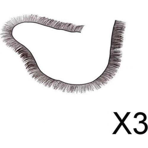 3x1Pc Cute Charming Dolls Big Pretty Eye Make Up Eyelashes Strip Black