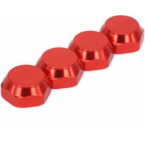 4pcs Wheel Nuts Fine 17mm Coupling Nut Anti Dust Cover For RC Model Car