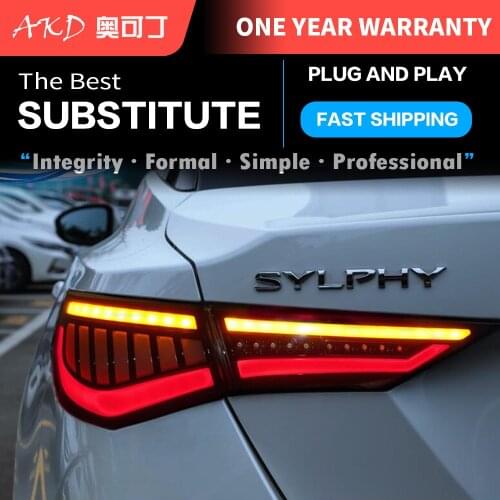 Car Tail Lights Automotive Parts For Nissan Sylphy 2020 2021 Taillights Rear Lamp LED Signal Reversing Parking Lights FACELIFT