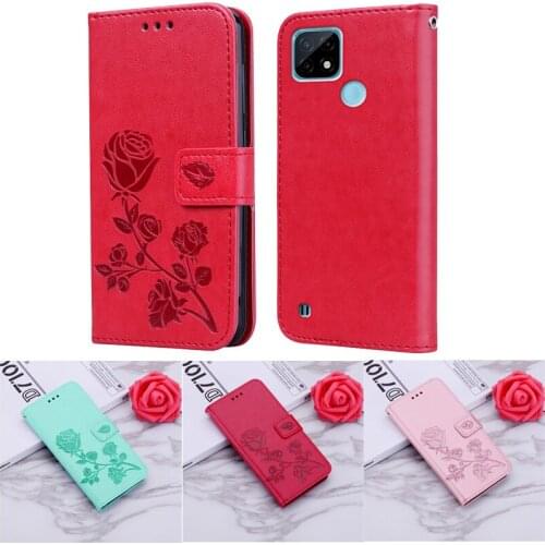 Patterned Flower Case For Realme Q3Pro Carnival Edition Q3i V11 V13 V15 5G Wallet Cover on Realmi Realmi C11 C20A C21Y C25S Etui