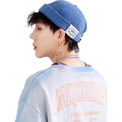 Clape Fashion Docker Cap Skullcap Retro Sailor Cap Beanie Hats Men Women Warm Bucket Cap Brimless Hat Skullcap Bonnet Dad Caps