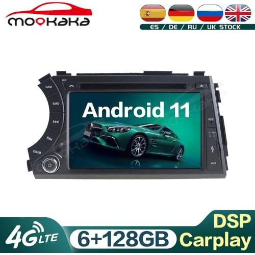 For Ssangyong Kyron Actyon Micro 2005 + Android 11 6G + 128GB Auto Stereo Car Multimedia Player DVD GPS Navigation Carplay DSP